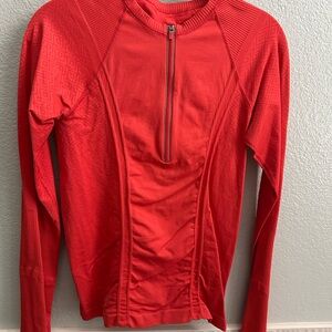Athleta Vibrant Red Activewear Top